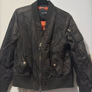 Steve Madden Dark Olive Green Bomber Jacket  size L